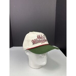 Old Milwaukee Beer Duck Hat NWT Rope Snapback Cream Green Bioworld Retro